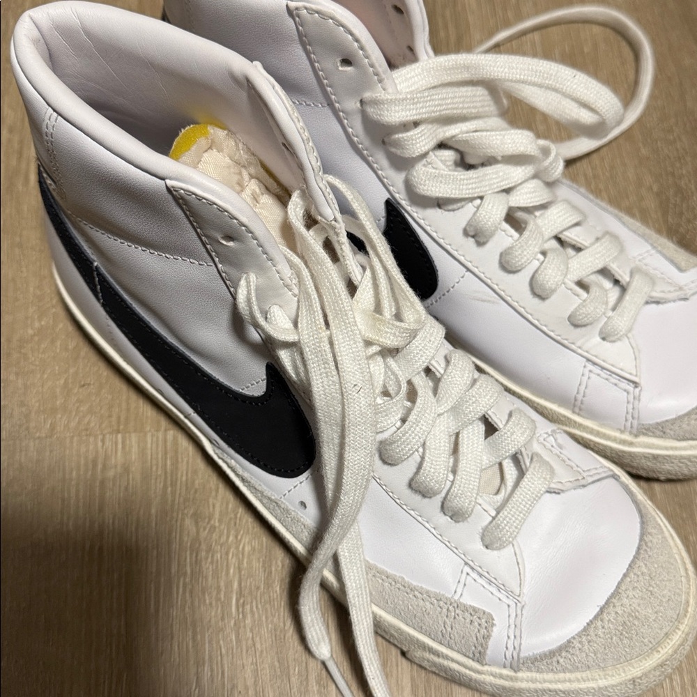 Nike White and Black Athletic Shoes